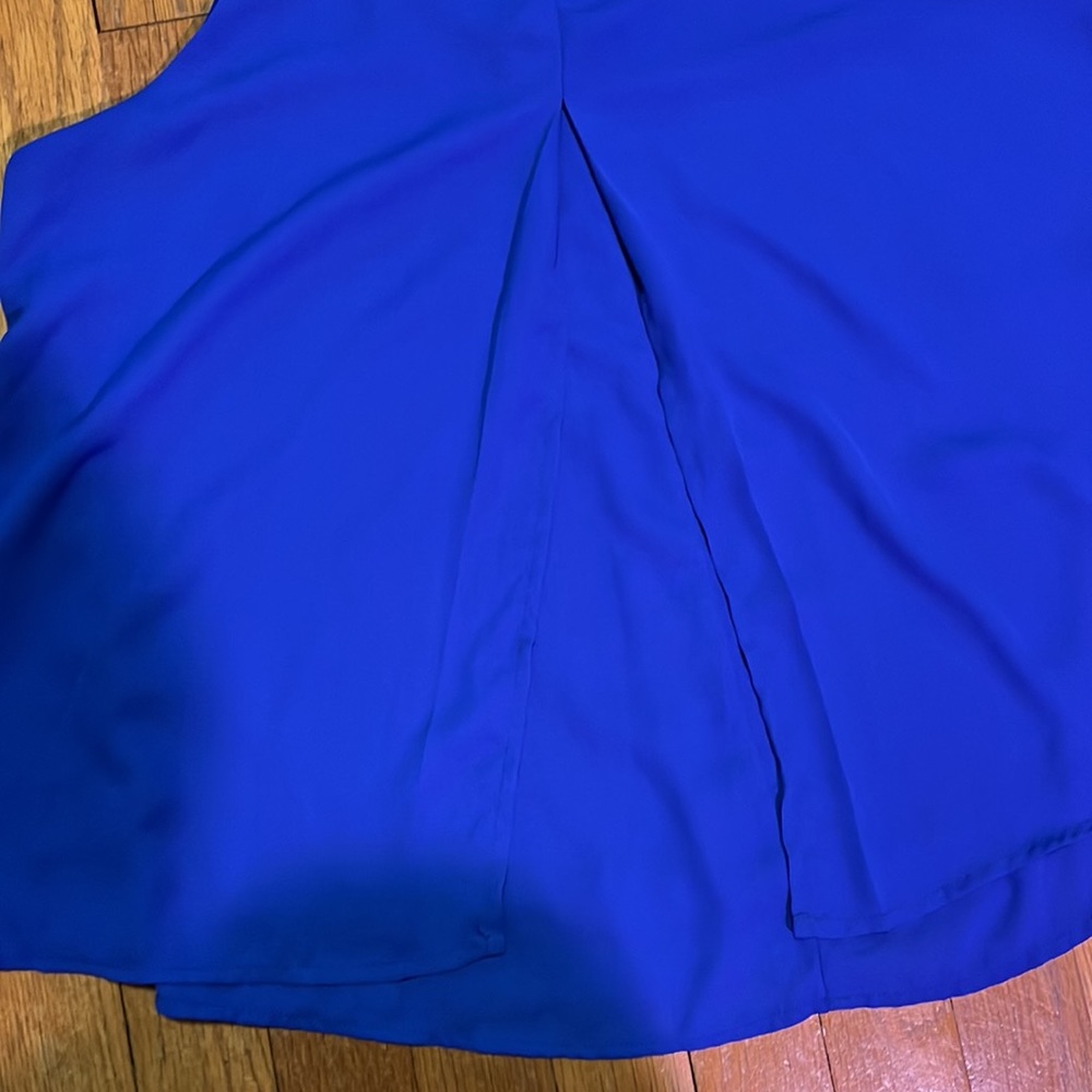 Caramela Electric Blue Split Back Sleeveless Blou… - image 4